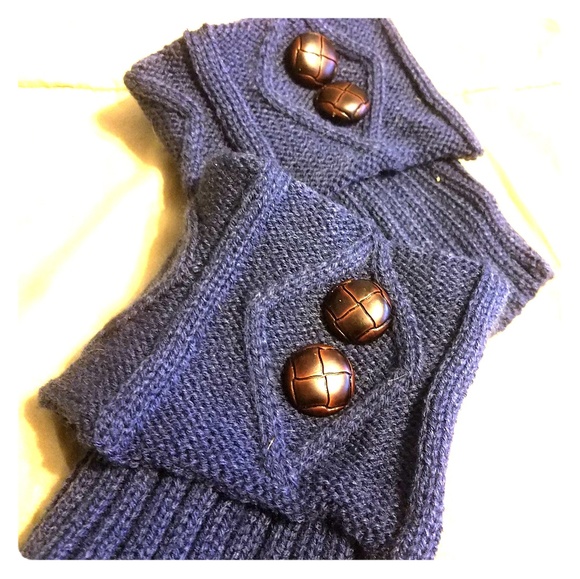 Accessories - NWOT Knit Boot Cuff Dark Blue